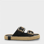 Capone Keslie Suede Look Metal Buckle Comfort Women Mink Sandal