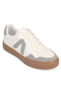 Capone Lianna V Detail Lace-Up Casual Sport Women White Grey Sneaker