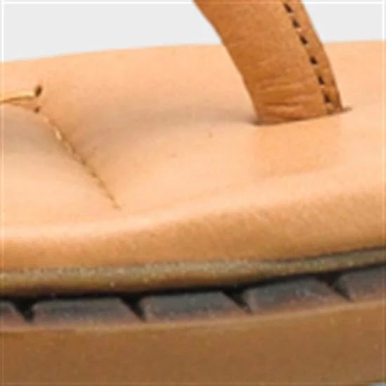 Capone Mallorie Genuine Leather Metal Buckle Flat Heel Women Brown Sandal