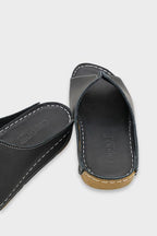 Capone Marielle Genuine Leather Soft Comfort Women Black Sandal