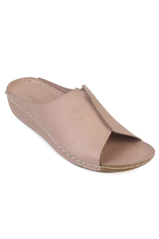 Capone Marielle Genuine Leather Soft Comfort Women Black Sandal