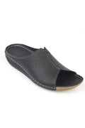 Capone Marielle Genuine Leather Soft Comfort Women Black Sandal