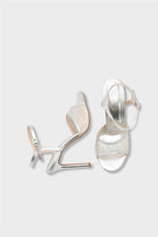 Capone Marney Crystal Embellished High Heel Ankle Strap Women Metallic Gold Wedding Shoe