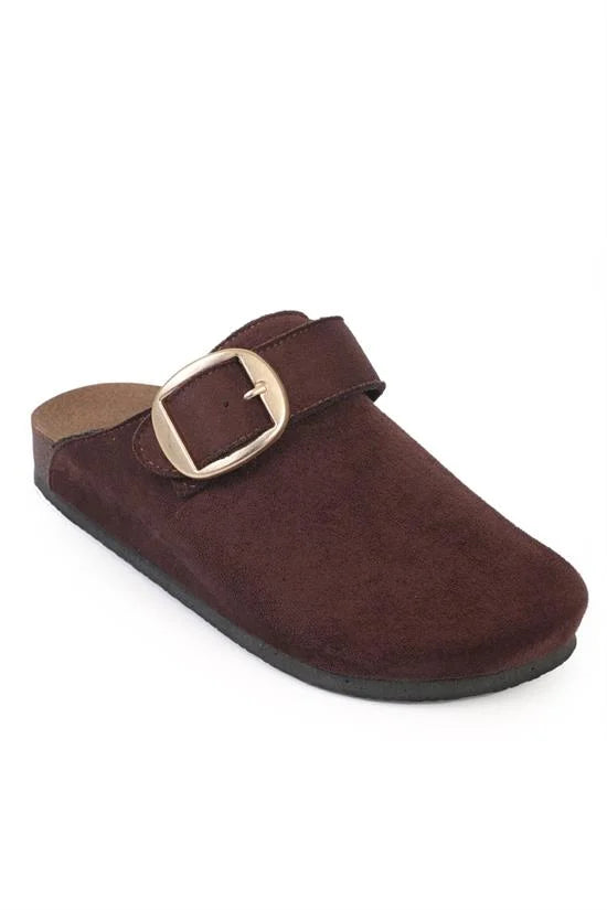 Capone Maurita Buckle Casual Closed Toe Women Black Sandal