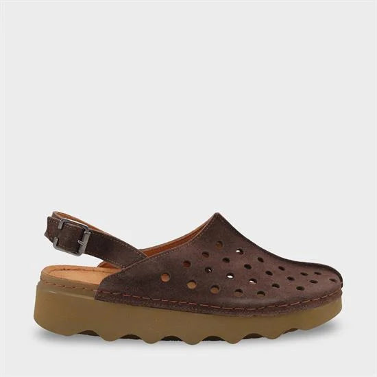 Capone Meghan Genuine Leather Soft Comfort Women Camel Sandal