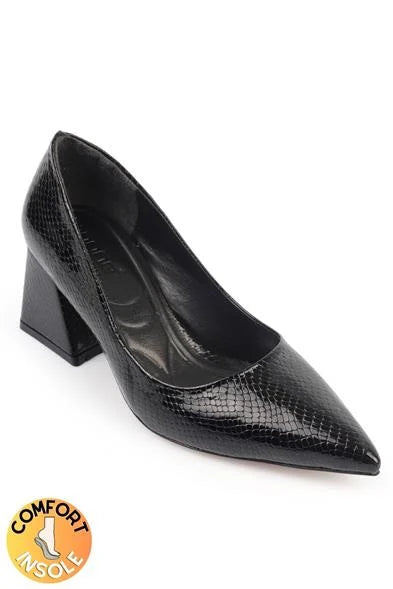 Capone Sabrina Mid Heel Soft Padded Insole Women Silver Shoes