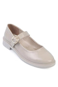 Capone Cayla MJ Side Buckle Women Beige Shoes