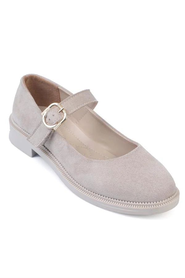 Capone Cayla MJ Side Buckle Women Beige Shoes