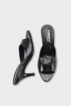 Capone Nadeen Wedge sandala sa srednjom petom elegantna ženska crna