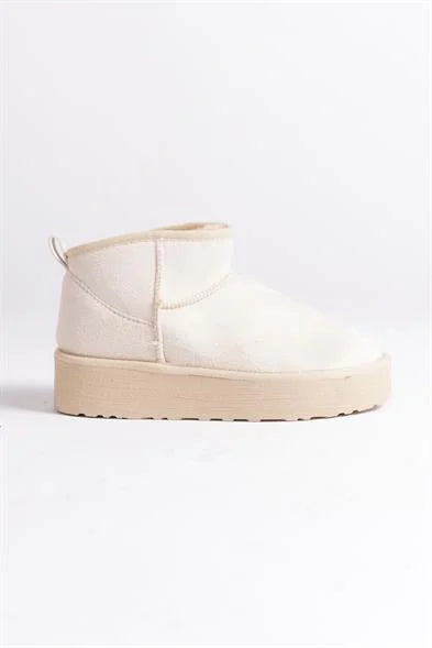 Capone Thick Sole Round Toe Fur Lined Short Woman Boots