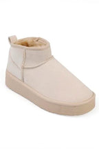 Capone Thick Sole Round Toe Fur Lined Short Woman Boots