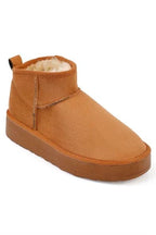 Capone Thick Sole Round Toe Fur Lined Short Woman Boots