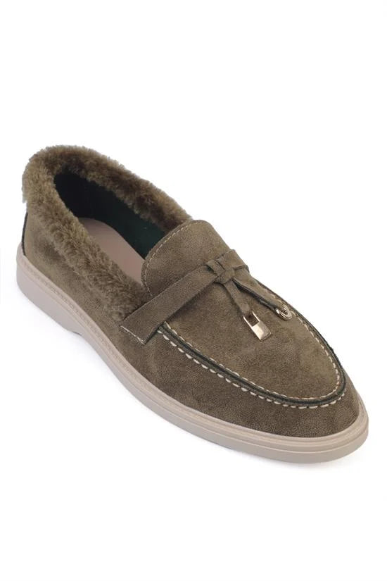 Capone Outfitters 004 Women Sued Khaki Loafer