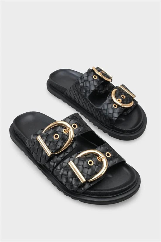 Capone Outfitters 1000 Women Black Sandal