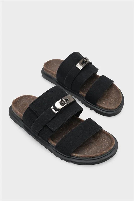 Capone Outfitters 1010 Women Black Sandal