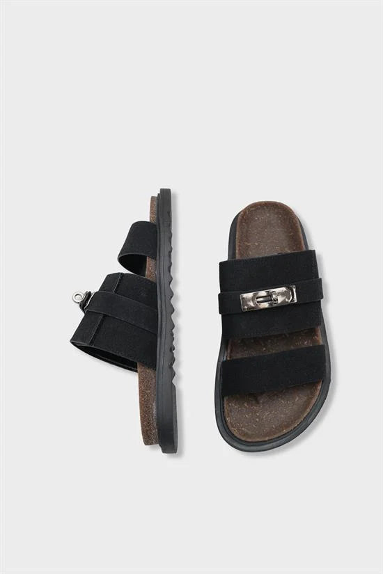 Capone Outfitters 1010 Women Black Sandal
