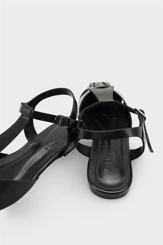 Capone Outfitters 1110 ženske crne balerinke