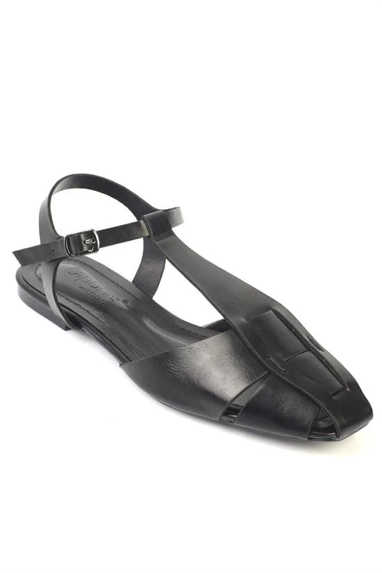Capone Outfitters 1110 ženske crne balerinke
