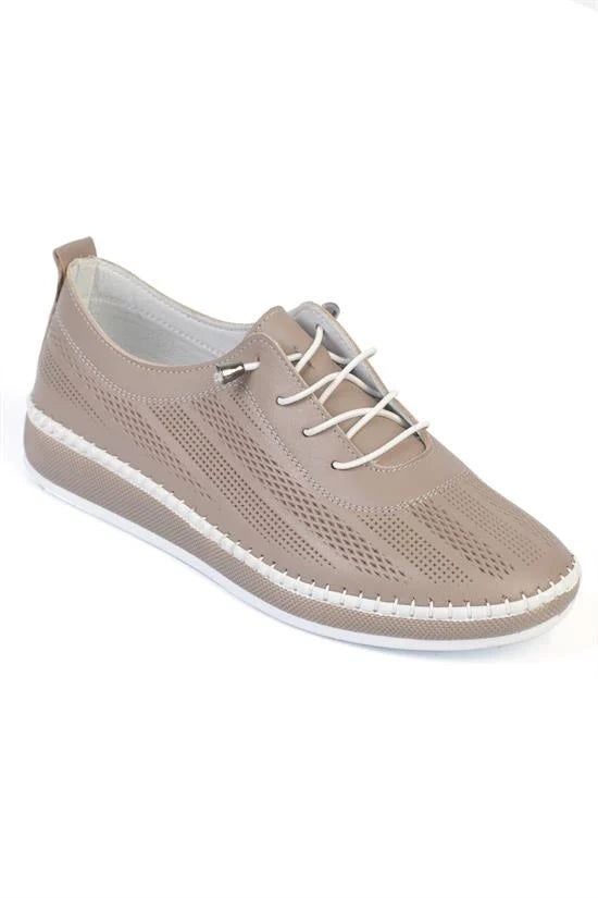 Capone Torrie Genuine Leather Soft Comfort Sole Women Black Ballet Flat