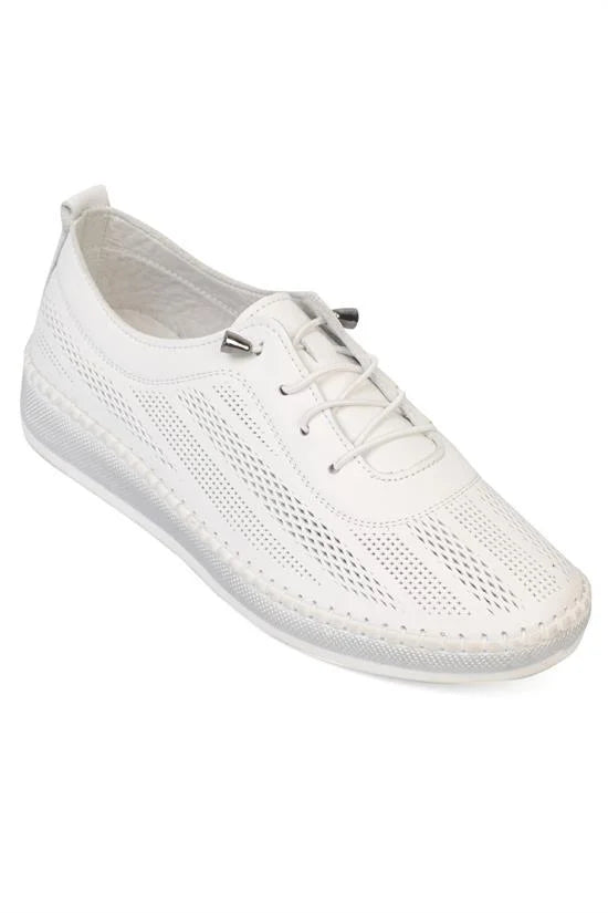 Capone Torrie Genuine Leather Soft Comfort Sole Women Black Ballet Flat
