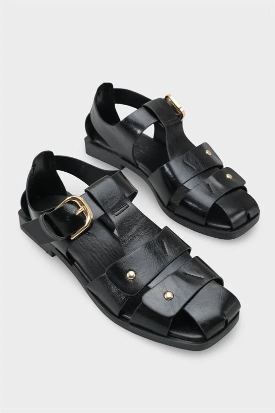 Capone Outfitters 2000 Women Black Sandal