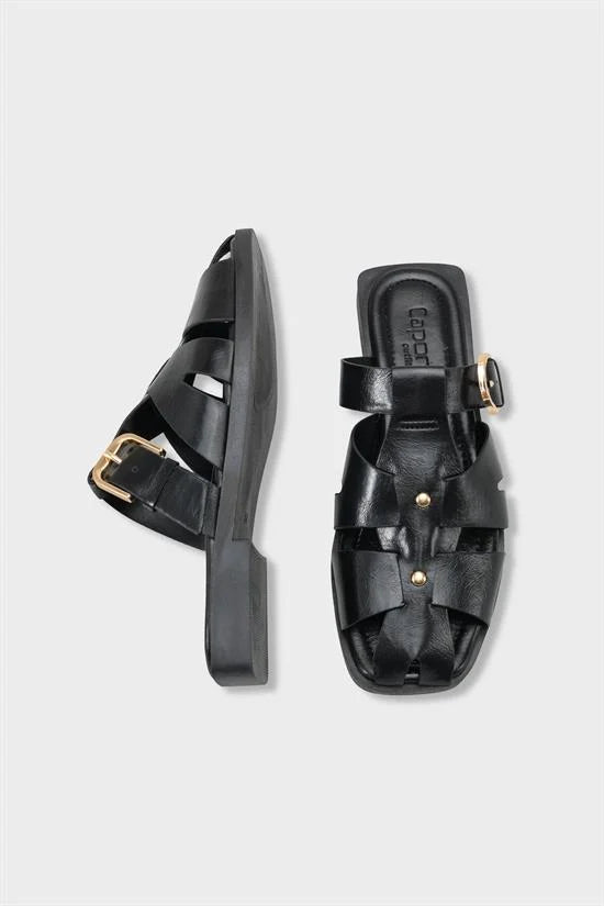 Capone Outfitters 2001 Women Black Sandal