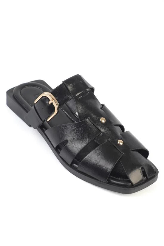 Capone Outfitters 2001 Women Black Sandal