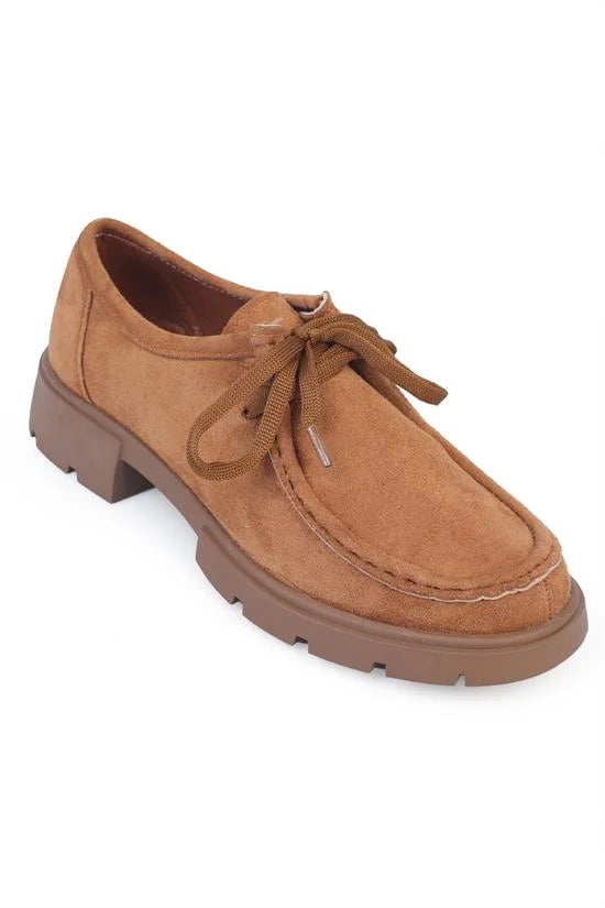 Capone Kristina Women Sued Tan Loafer