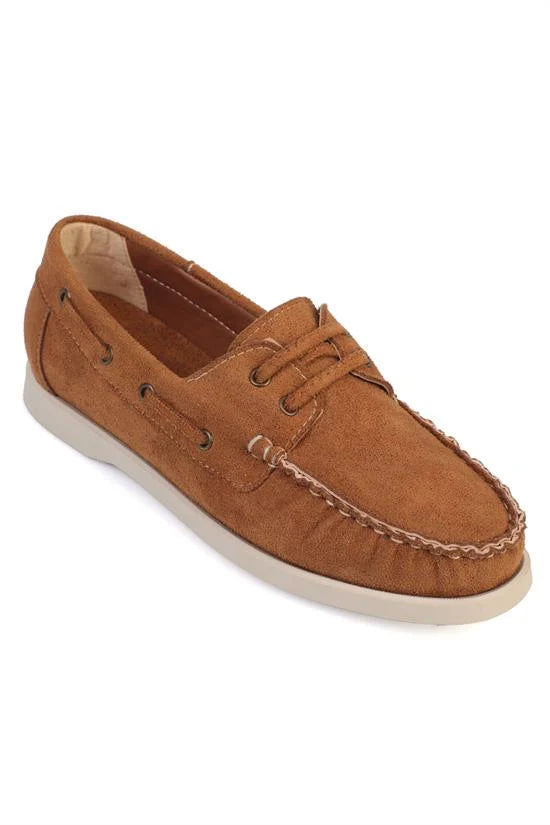 Capone Outfitters 2027Y Women Sued Brown Loafer