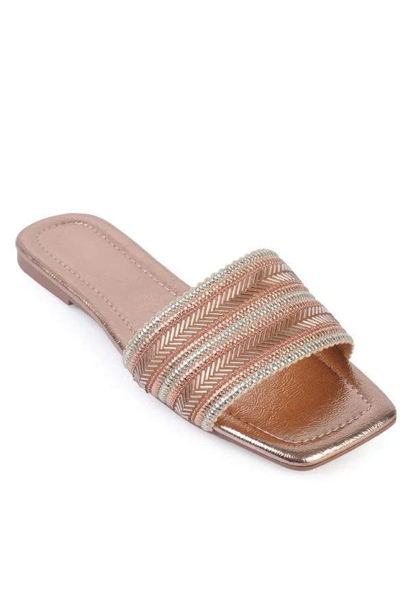 Capone Outfitters 20617 Women Metallic Black Sandal