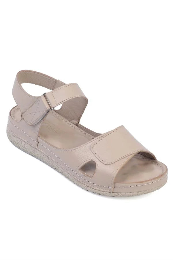 Capone Emily Leather Comfort Anatomical Women Black Sandals