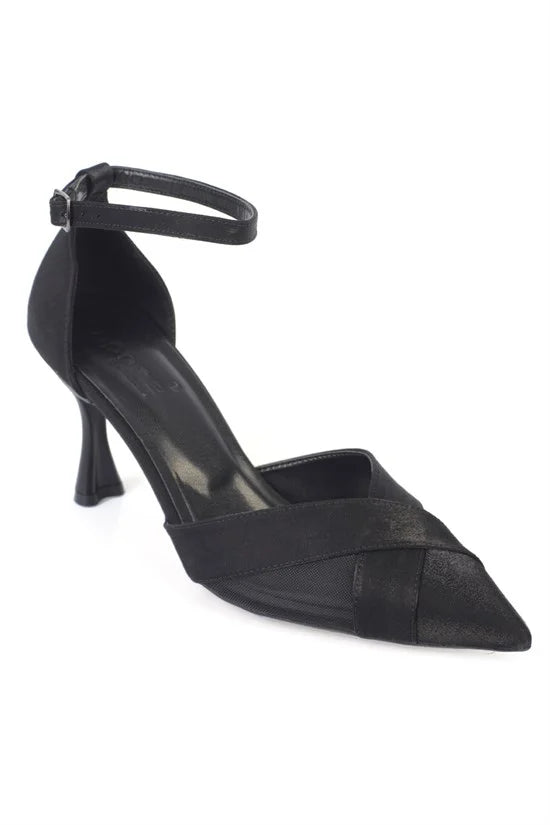 Capone Outfitters 2421 Women Satin Beige Heeled