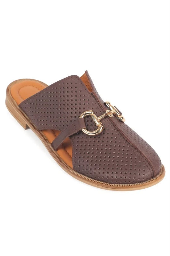 Capone Outfitters 2504 Women White Mule