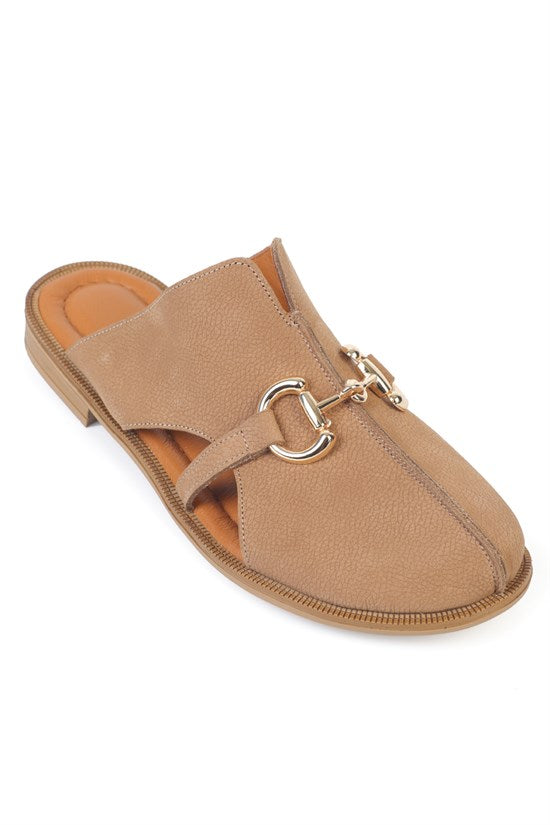 Capone Outfitters 2504 Women Black Mule
