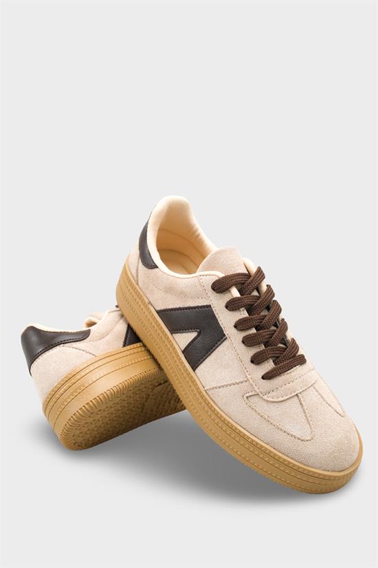 Capone Outfitters 2601 Women Sued Brown Sneaker