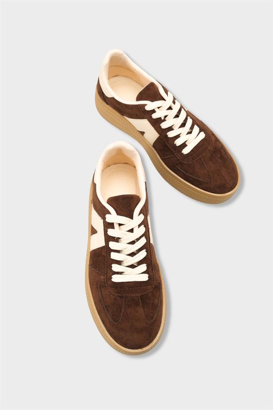 Capone Outfitters 2601 Women Sued Brown Sneaker