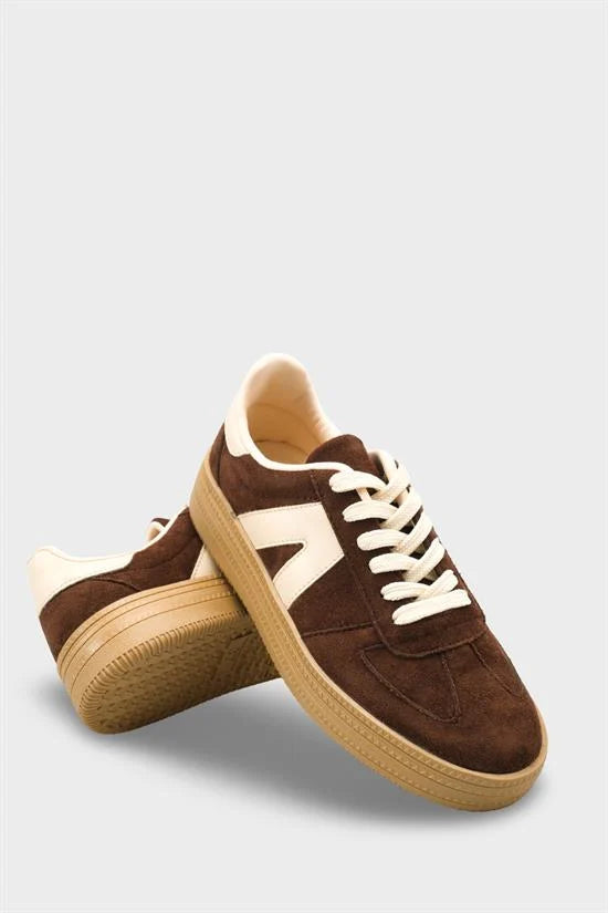 Capone Outfitters 2601 Women Sued Brown Sneaker