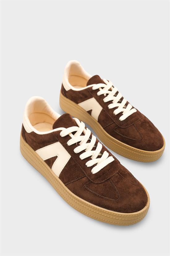 Capone Outfitters 2601 Women Sued Brown Sneaker