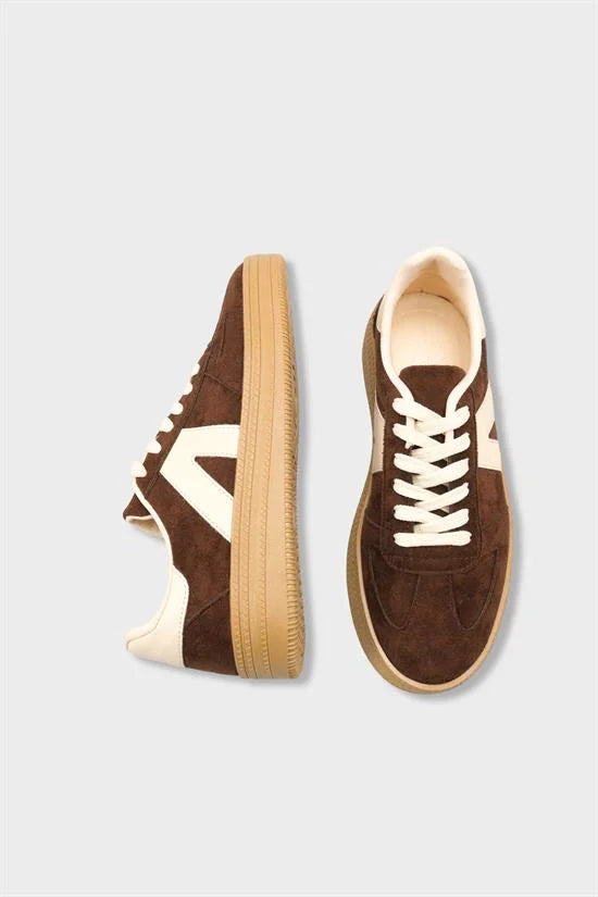 Capone Outfitters 2601 Women Sued Brown Sneaker