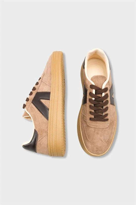 Capone Outfitters 2601 Women Sued Brown Sneaker