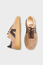 Capone Outfitters 2601 Women Sued Brown Sneaker