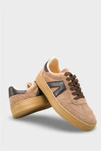 Capone Outfitters 2601 Women Sued Brown Sneaker