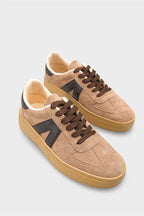 Capone Outfitters 2601 Women Sued Brown Sneaker