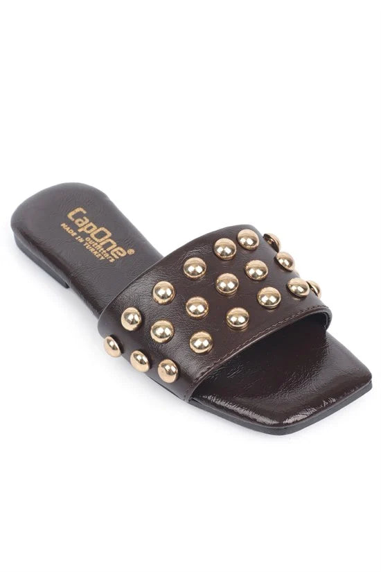 Capone Outfitters 2641 Women Black Sandal