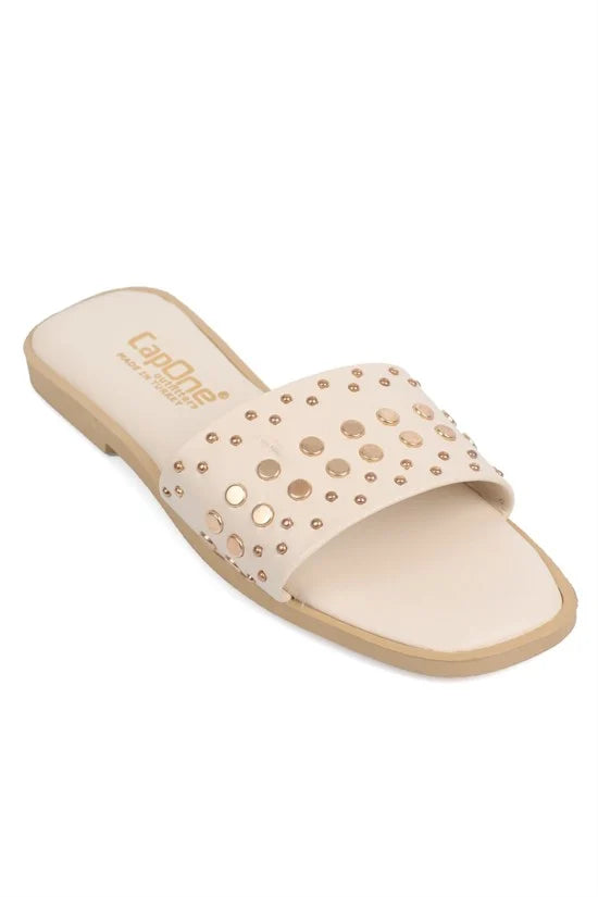 Capone Outfitters 2644 Women White Sandal