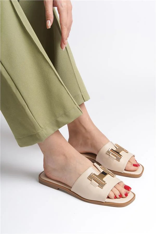 Capone Outfitters 2914 Ženske bijele sandale