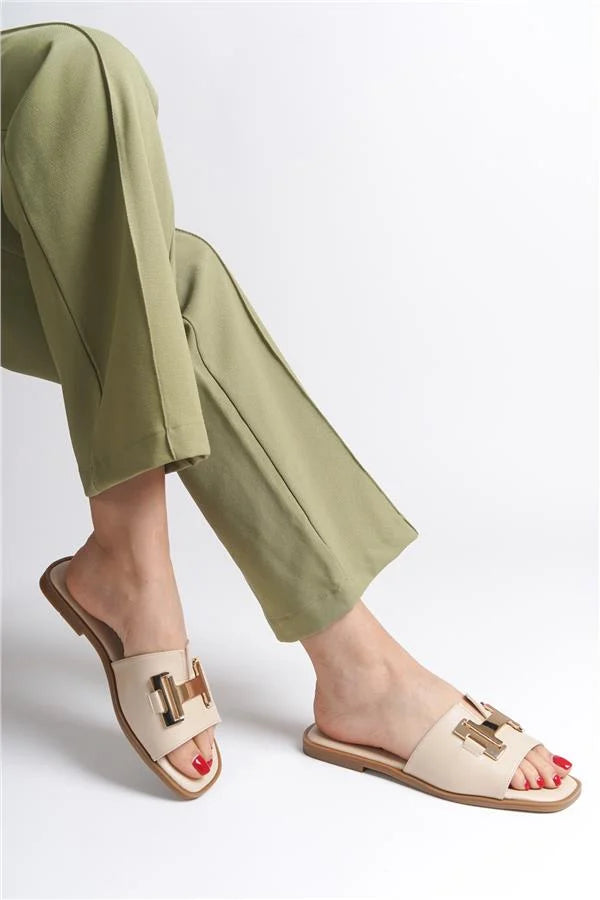 Capone Outfitters 2914 Ženske bijele sandale