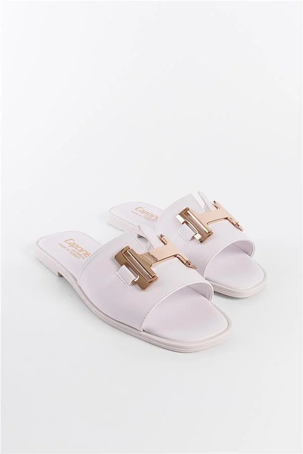 Capone Outfitters 2914 Ženske bijele sandale