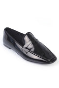 Capone Outfitters 335 ženske lakirane crne mokasine