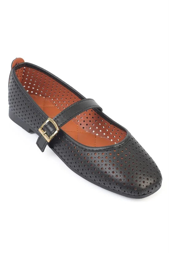 Capone Outfitters 466 Women Brown Ballerina